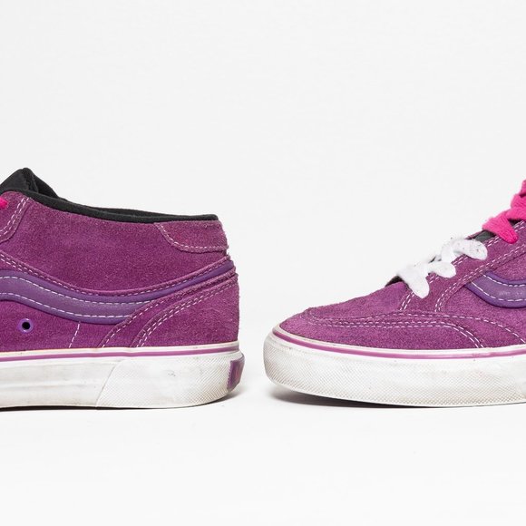 Vintage Vans Holder Mid TB4R Purple Suede Skate - Picture 5 of 13